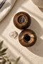 2-Piece Acacia Wood Salt and Pepper Shaker Set – Globe Shaped Natural Wood Spice Container, Decorative Salt and Pepper Set for Tableware and Kitchen 7 × 7 × 6.5 cm - 5