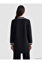 Stripe Detailed Soft Touch Women's Sweatshirt Tunic - 4