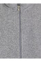 Ozmarka New Season Gray Stand Collar Men's Zippered Sweatshirt - 5