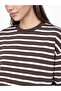 Esvab • Modern & Distinctive Striped Loose Fit Women's Sweatshirt Tunic - 3