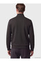 Anthracite Mock Neck Men's Zippered Sweatshirt - 5