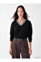 Black Oversize Soft Touch Women's Sweatshirt