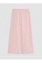 Özmarka New Season Pink Thick Sweatpants for Girls with Elastic Waist