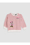 Vizyon New Season Red Printed Sweatshirt