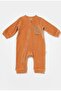 Organic Cotton Velvet Zippered Baby Romper (3-24 Months)
