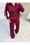 Textured Modal Zipper Stripe Detailed Suit - 2