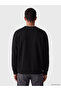 Peak New Season Black Crew Neck Men's Thick Sweatshirt - 3