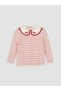 Quality Pieces from Çelebi Store Bebe Roba Collar Striped Baby Girl T-Shirt - 2