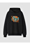 Hooded printed boys' sweatshirt