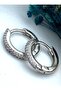 Zircon Stone Jewelry Earrings - Silver Color -