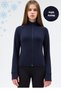 Women's Winter Fleece Blouse with Finger Detail and Zipper