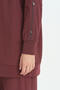 Sleeve Detailed Comfortable Trousers Tunic Set - Burgundy - 3