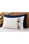 Rosalin Rose Embroidered and Ruffled 100% Cotton 5 Piece Single Duvet Cover Set - 3