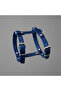 Genuine Leather Navy Blue Dog Collar - Luxury Pet Vest - 7