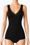 Modal Lace V-Neck Women's Undershirt Black 3-Pack