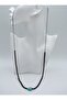 Heart Turquoise and Onyx Metal-Free Necklace - Black - - 4