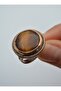 Eagle Eye Natural Stone Handmade Ring - Brown - - 3