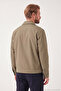 Cotton Blend Classic Collar Zippered Coat Men's Coat 497Pablo - 7