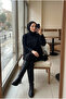 Women's Plush Bearded Knitwear Oversize Tunic Sweater - 2
