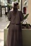 Tunic Dress with Bird Brooch - 4