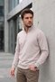 Cotton Half Zipper Stand Collar Sweater Men's Sweater 5905882