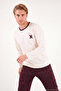 Printed Cotton Crew Neck Long Sleeve Pajama Set Men's Pajama Set 6575004 - 4
