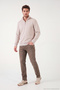 Cotton Half Zipper Stand Collar Sweater Men's Sweater 5905882 - 3