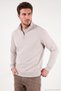 Cotton Half Zipper Stand Collar Sweater Men's Sweater 5905882 - 4