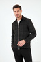 Plaid Classic Collar Zippered Jacket Men's Jacket Cf26W3410910 - 3