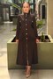 High Collar Front Snap Jacket and Skirt Set