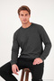 Cotton Blend Relaxed Fit Crew Neck Sweatshirt Men's Sweat 5905837 - 6