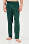 Patterned Cotton Buttoned Crew Neck Pajama Set Men's Pajama Set 6575002 - 5