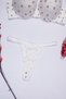 Heart Patterned Support Underwire Bra Set Adjustable Strap Women's Lingerie Set - 5