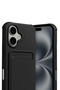 iPhone 17 Compatible Kelvin Silicone with Business Card Holder - Black Bezoss - 2