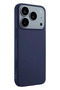 iPhone 17 Pro Max Compatible First Silicone Case - Navy Blue Bezoss - 3
