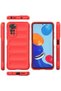 حافظة متوافقة مع هاتف Redmi Note 11 من السيليكون المثالي - أحمر BEZOSS - 3