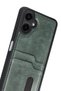 Samsung Galaxy A07 4g Compatible Leather Case with Sara Business Card Holder - Green Bezoss - 3