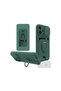 iPhone 13 Pro Compatible Case Zuma Silicone with Business Card Holder and Ring - Green Bezoss - 3