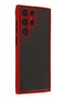 Samsung Galaxy S22 Ultra Compatible Case Montreal Silicone Cover - Red - 2