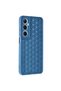 Realme C65 Compatible Case Honeycomb Silicone Cover - Blue - 3