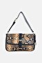 Women Snake Print Shoulder Bag, Multicolor