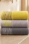 Serenity 3-Piece Hand & Face & Head Towel Set - 50X100Cm, 855Gr - 100% Cotton Ultra Soft, High Grammage and Absorbent Texture