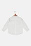 Baby Boys Plain Long Sleeve Shirt, White - 2
