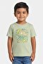 Toddlers Boy Graphic Print Short Sleeve Top, Green