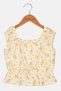 Kids Girl Floral Print Sleeveless Top, Multicolor - 3