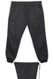 Men's Oversize Jeans Trousers with Elastic Waist and Rubberized Legs, Suitable for Weight Ranges 118-156 Kg, Black