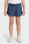 Kids Girl 2 Pcs Washed Shorts, Multicolor