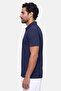 Men Sportswear Fit Short Sleeve Outdoor Polo Shirt, Navy - 3