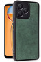 Realme Note 50 4g Compatible Case Aras Leather Cover - Dark Green - 2
