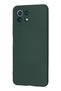 Xiaomi Mi 11 Lite Compatible Case Nano Velvet Silicone - Dark Green - 3